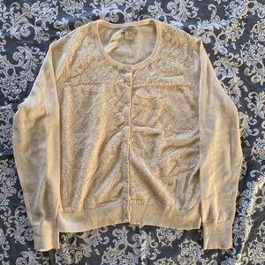 Lucky Brand Lace Cardigan